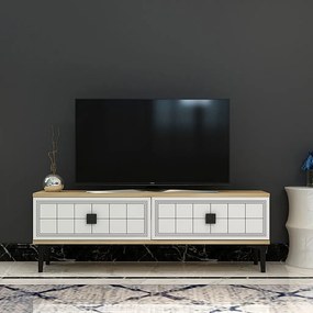 Yuka 120 - Sapphire Oak, White
