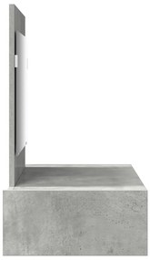 Fali öltöztetőasztal Beton Szürke 83x40x70 cm