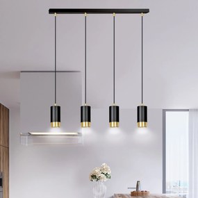 Emibig modern függeszték fumiko fekete arany emi817/4
