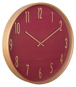 Karlsson 5996RD design falióra, piros, átmérő 40cm
