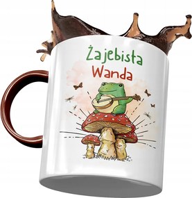 Bordó Bögre Vanda Feleség Barátnő Ajándék Nyomtatott Fotóval