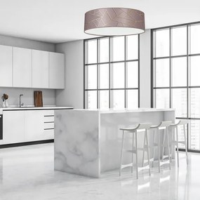 Mennyezeti lámpa ZIGGY 3xE27/60W/230V rózsaszín/arany