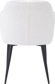 Étkezőszék, fehér/fekete, SENER
