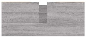szürke sonoma színű szerelt fa mosdószekrény 80 x 33 x 60 cm