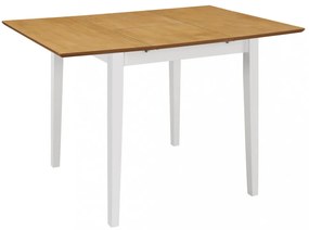 fehér kihúzható MDF étkezőasztal (80-120)x80x74 cm