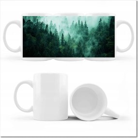 Nyomtatott bögre Erdő Köd Tájkép Utazás