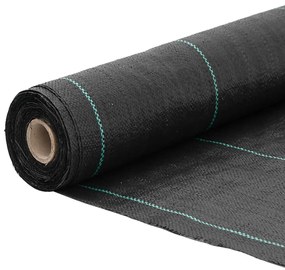 fekete PP talajtakaró membrán 0,5x150 m
