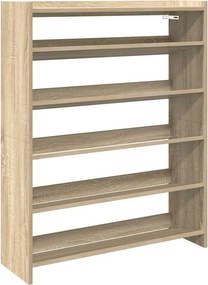 vidaXL sonoma tölgy színű szerelt fa cipőtartó 80x25x100 cm
