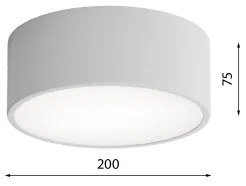 Brilagi - Mennyezeti lámpa CLARE 1xE27/24W/230V átm. 20 cm szürke