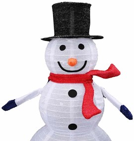 Karácsonyi Hóember Család 3 pcs Meleg fehér 81 x 60 x 125 cm