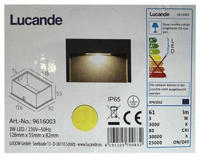Lucande Lucande - LED Kültéri beépített lámpa MITJA LED/3W/230V IP65 LW0580