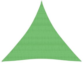 világoszöld HDPE napvitorla 160 g/m² 4 x 4 x 4 m