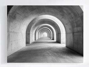 Vászonkép Canvas Építészet Város Alagút Folyosó Beton 80x60
