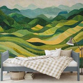 Fotótapéta - Absztrakt rizsföldek (147x102 cm)
