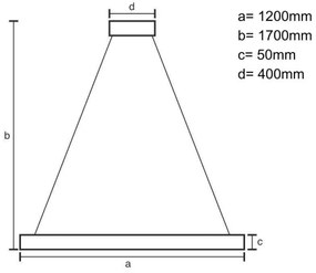 LED Csillár zsinóron LED/22W/230V 4000K 120 cm bükkfa/tömör fa
