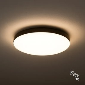 MAYA LED 13W 230V IP44 fekete fürdőszobai mennyezeti lámpa érzékelővel