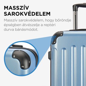 BONTOUR VERTICAL 4 Kerekes Nagy Borönd 76x50,5x29,5cm, jégkék