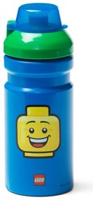 Iconic kék kulacs zöld kupakkal, 390 ml - LEGO®