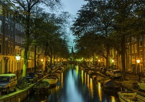 Poszter 66,5x46,5cm Csatorna Amszterdam városon keresztül 2, Assaf Frank