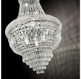 Ideal Lux - Kristály csillár láncon DUBAI 10xE14/28W/230V átm. 52 cm króm