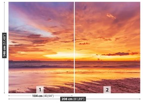 Fotótapéta Gyönyörű naplemente 104x70 cm