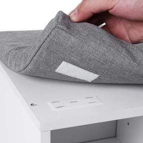 VOREN cipős szekrény fehér/szürke