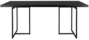 Class étkezőasztal, fekete akác furnér, 180 cm