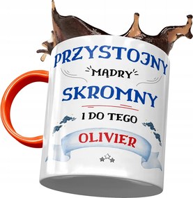 Narancssárga bögre Olivier Kollégáknak Ajándék Nyomtatott Fotóval