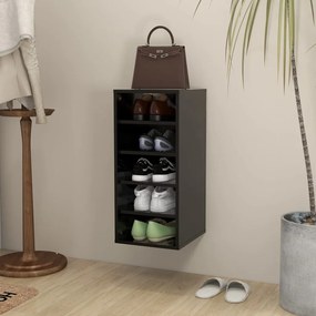 vidaX fekete forgácslap cipősszekrény 31,5 x 35 x 70 cm