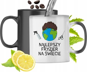 Mágikus Bögre Fodrásznak Színváltós, fényképes nyomattal