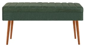 Széthúzható étkezőasztal 2 székkel és egy paddal Vlasta (atlanti fenyő + zöld). 1073059