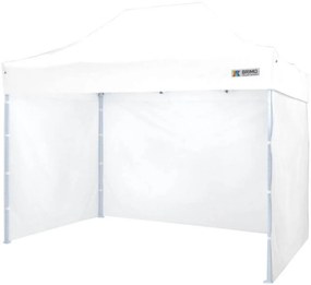 Kerti sátor 2x3m - 2x3m plusz 3 oldalfal - Fehér