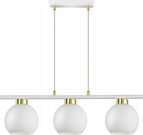 Mennyezeti FĂŒggĆ LĂĄmpa CsillĂĄr FehĂ©r Ăveg Gömbök White Glass BZR3 Led E27