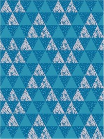 Fotótapéta flizelina Kék háromszögek geometria a nappaliba 206x275 +ragasztó
