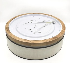 Brilagi - LED Mennyezeti lámpa BELLADONNA 3xE27/15W/230V átm. 50 cm krémes/tölgy