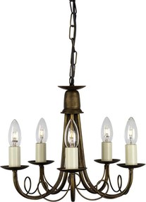 ELSTEAD MN5-BLK-GOLD MINISTER Klasszikus Csillár Antik Arany E14 IP20