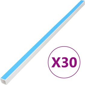 vidaXL öntapadós PVC kábelcsatorna 15 x 10 mm 30 m