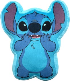 Disney Lilo és Stitch, A csillagkutya Alien 3D formapárna, díszpárna 30 cm Velúr