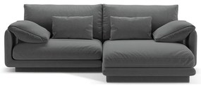 Sötétszürke sarokkanapé (jobb oldali) Torino – Micadoni Home