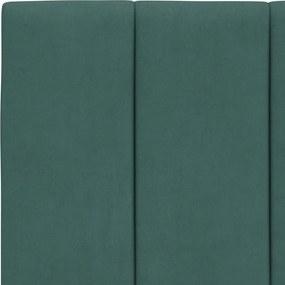 sötétzöld bársony fejtámla párna Hanko 100 cm
