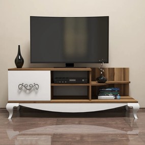 TV asztal/szekrény Soul (dió + fehér). 1071874