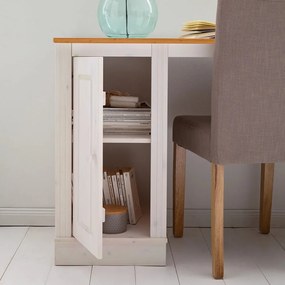 Íróasztal borovi fenyő asztallappal 50x140 cm Anita – Støraa