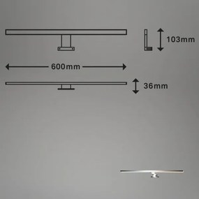 Briloner 2299-018 -LED Dimmelhető fürdőszobai tükörvilágítás LED/8W/230V IP44