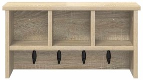 Fali Kabáthorog polcokkal sonoma tölgy 50 x 16 x 26 cm Faanyag