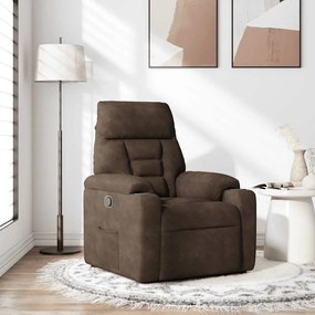barna mikroszálas szövet dönthető fotel