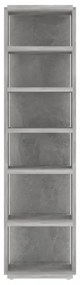 2 db betonszürke cipősszekrény 27,5 x 27 x 102 cm