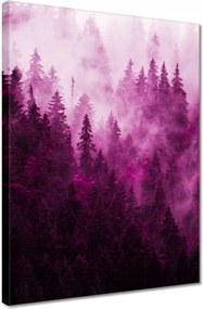 Vászonkép 30x40 Tájkép Rózsák Hegyek Köd