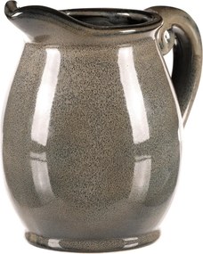 Kerámia váza kancsó formájú, kicsi, szürke