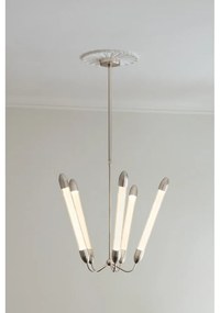 Ezüstszínű acél függőlámpa üveg búrával ø 86 cm Lemon Squeeze – UMAGE