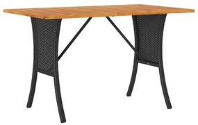3 személyes fekete polyrattan kerti kanapé asztallal&amp;párnával